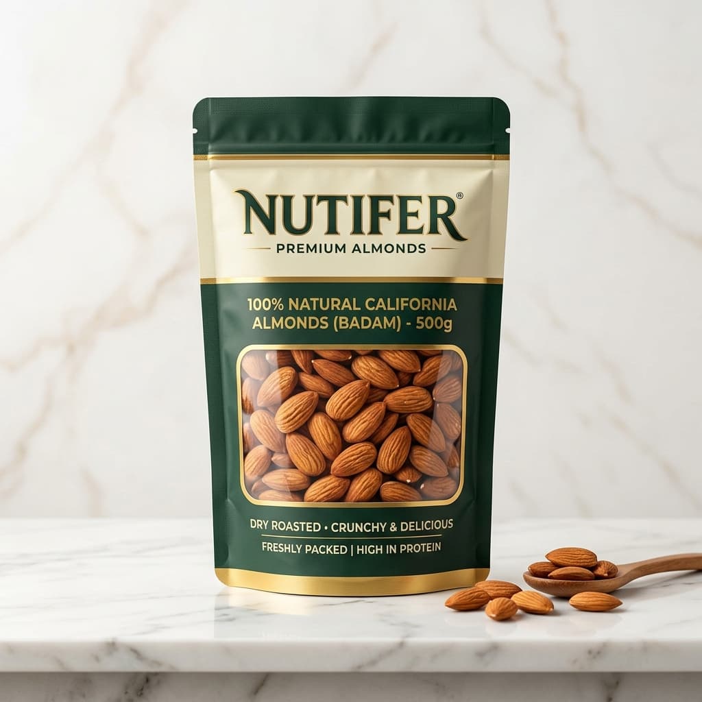 Nutifer Premium California Almonds (Badam Giri)