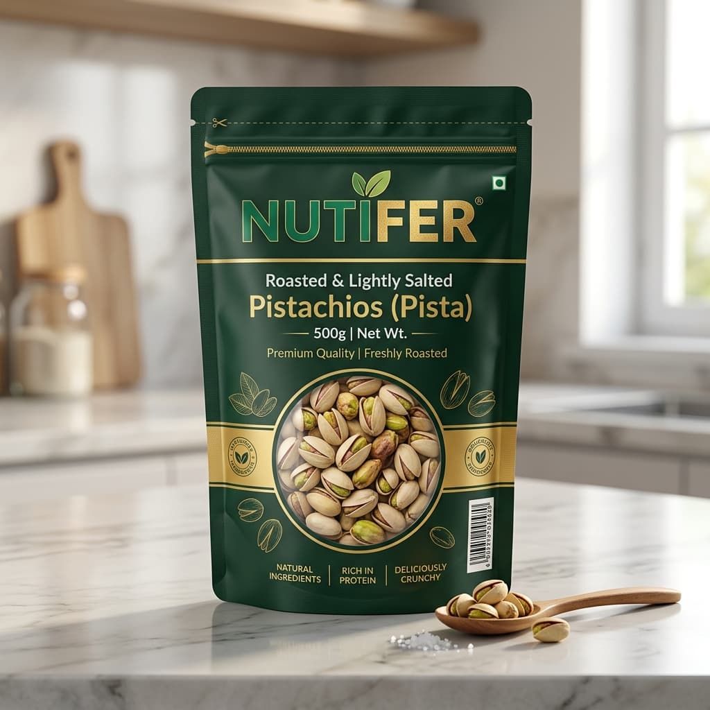 Nutifer Roasted & Lightly Salted California Pistachios (Pista)